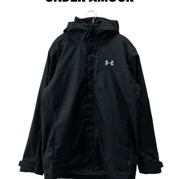 언더아머 UA포터 3IN1  바람막이 우븐 자켓 블랙 (내피 플리스 포함