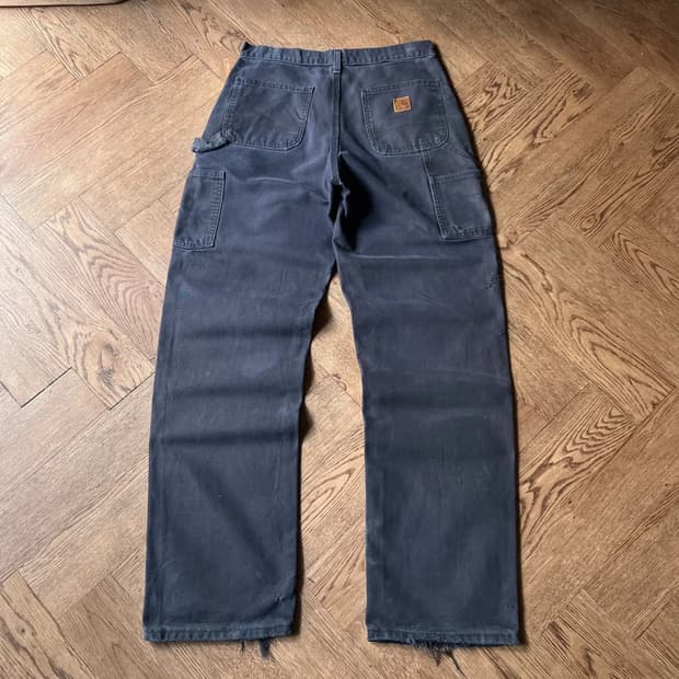 [30]칼하트 USA 디스트로이드 미드나잇 네이비 싱글니 카펜터 워크팬츠