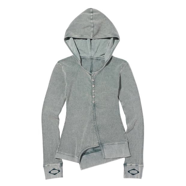 MSCHF Layered waffle hoodie set