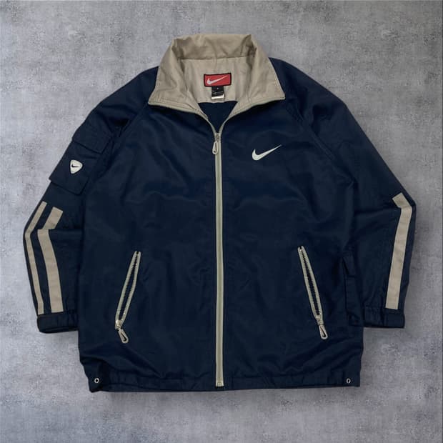 나이키 네이비 컬러 90s 올드스쿨 바람막이
