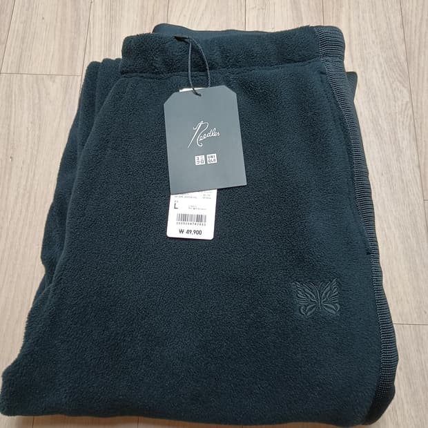 유니클로 니들스 후리스 팬츠 검정 L사이즈