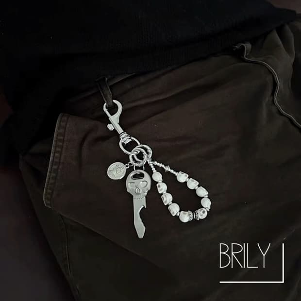 [Unisex] MES 스컬링 열쇠 팬던트 키링 열쇠고리 백참