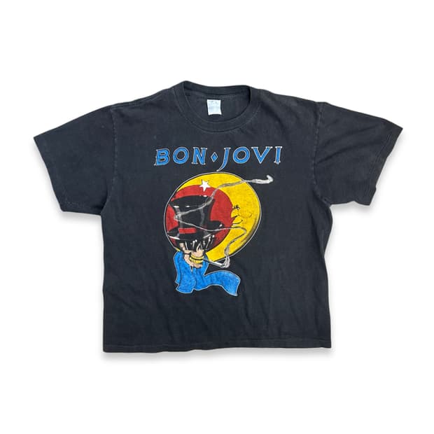 80s 본조비 ‘Rock Your Ass Off' 밴드 티셔츠 M