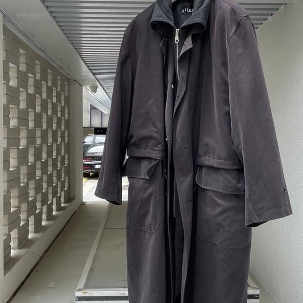 Italian Tailored Layered Collar Long Tre