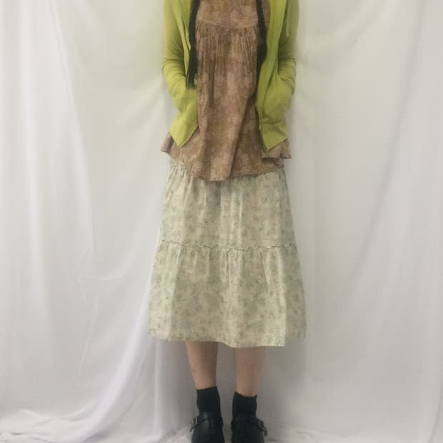 Flower pattern sleeveless