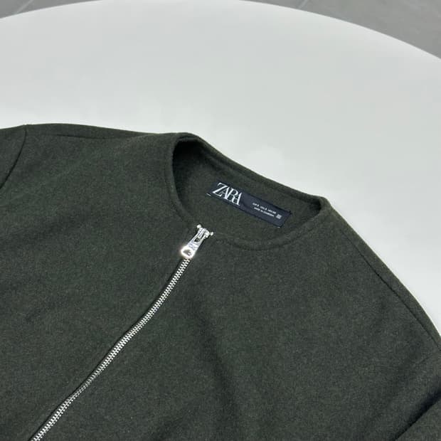 ZARA 자라 스웨이드 크롭 소프트 봄버 자켓 여성 S