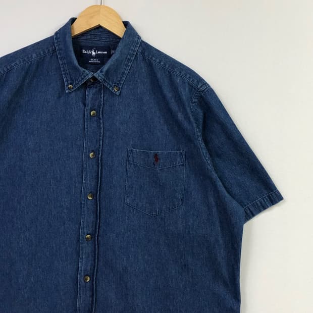 Xxl 폴로 데님 셔츠