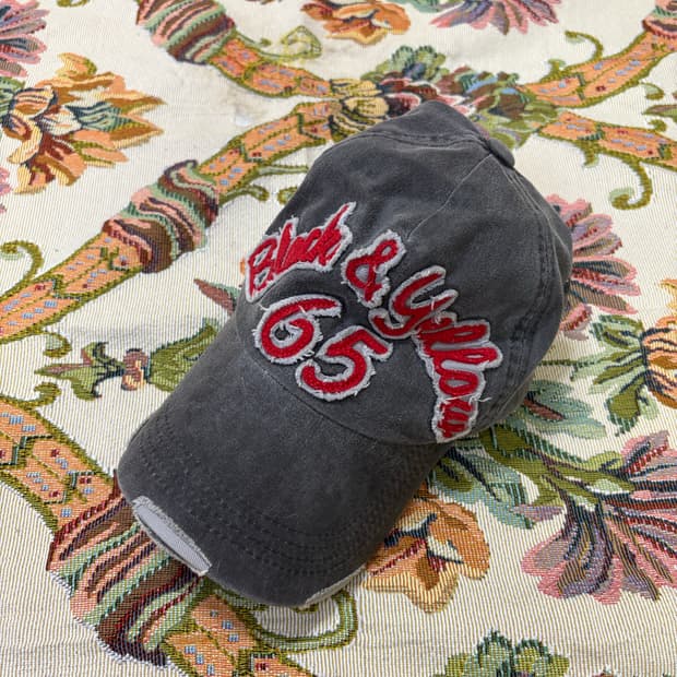 Rashan 그레이 빈티지 볼캡