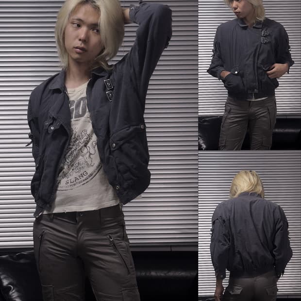 {Avante} Multi-Buckle Bomber Jacket