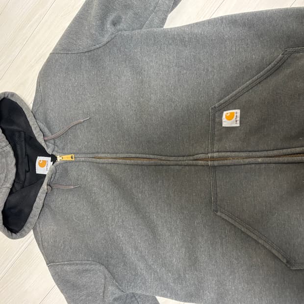 칼하트 차콜 후드집업