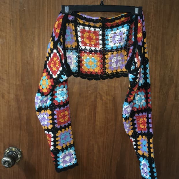 크로셰 모티브 볼레로 가디건