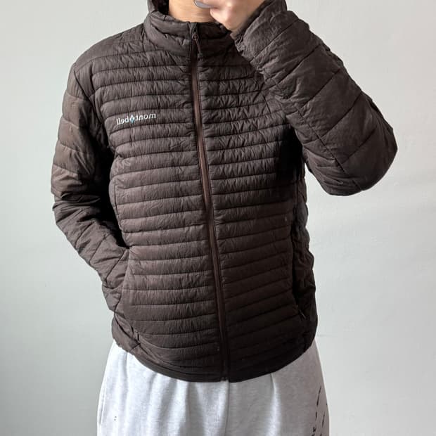 [M] 몽벨 브라운 구스 경량패딩