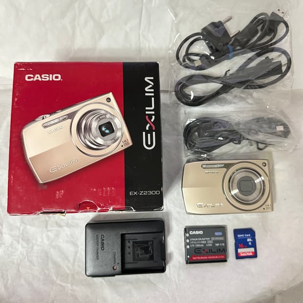 카시오 엑슬림 z2300 모카 나연 로제 디카 박스셋