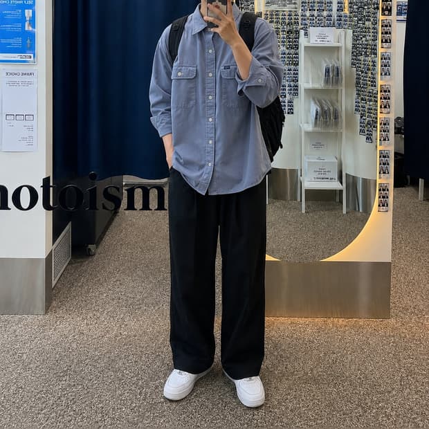 100~105 POLO 폴로랄프로렌 빈티지 워크셔츠 블루