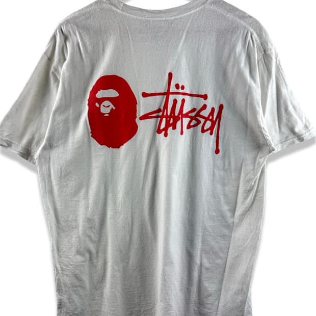 13SS 베이프X스투시 프린팅 티셔츠2694