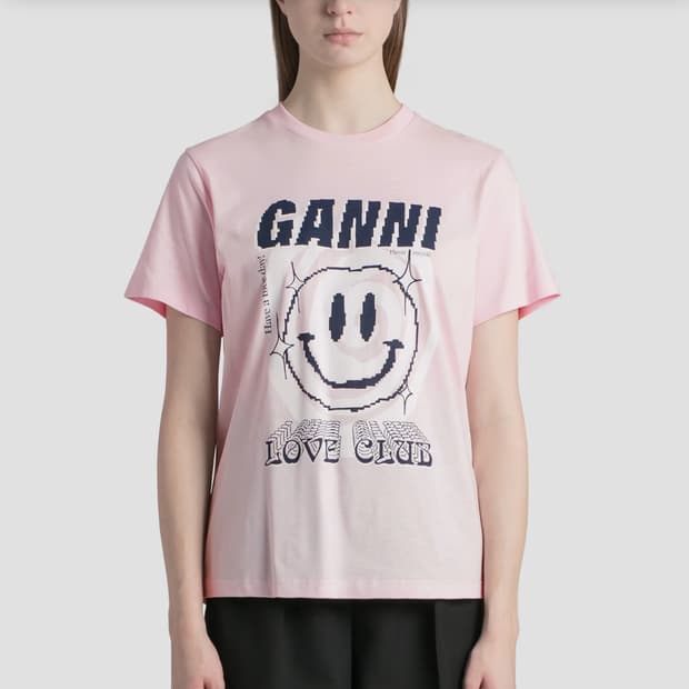 가니(GANNI) 러브클럽 티셔츠 프리사이즈