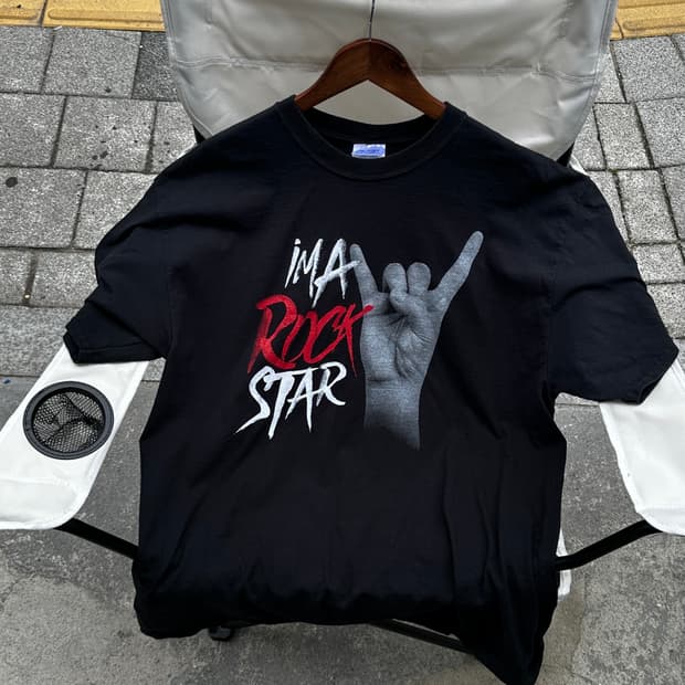 i’m A Rock Star 투어 백프린팅 티셔츠