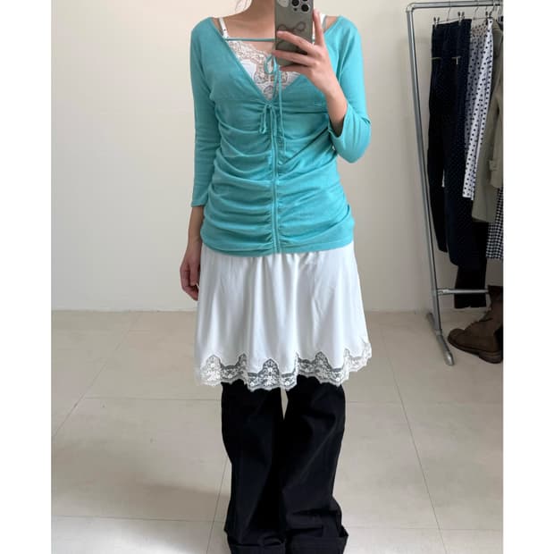 빈티지 셔링 니트