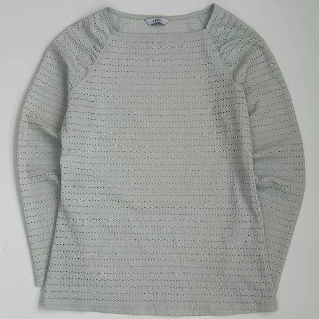 [S]ORR 오르 펀칭 텍스처 롱슬리브 티셔츠 민트