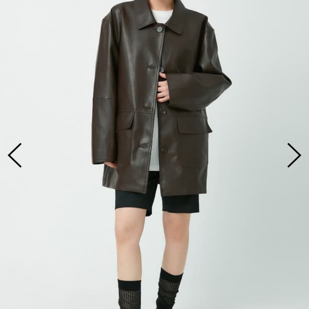 Wmm 스튜디오 비건레더 자켓