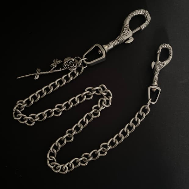 Rose & Sword  Key Chain