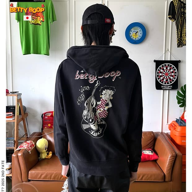 Betty Boop X Skull Works Hood Zip-up 