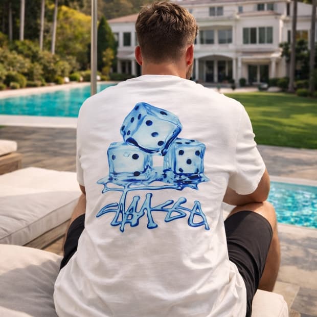 Stüssy 스투시 멜티드 다이스 그래픽 티셔츠