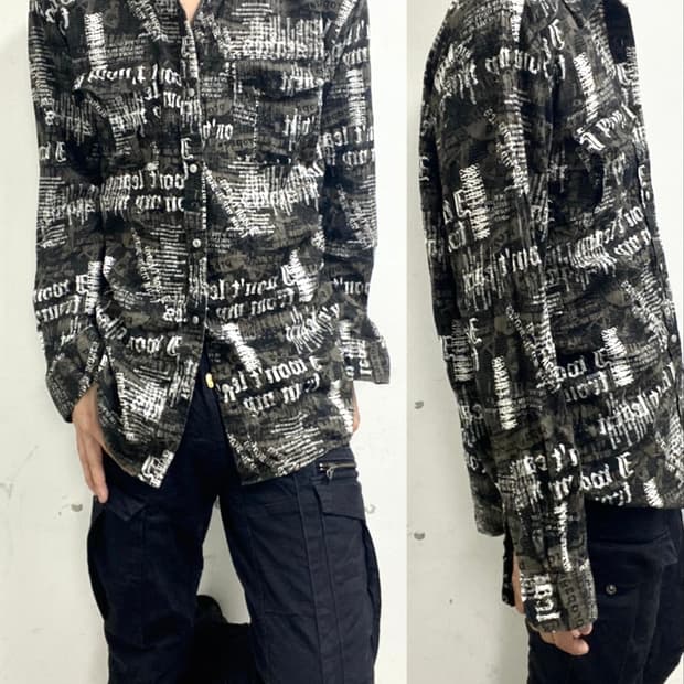[Spendid]Full Lettering Loose-Fit Shirts