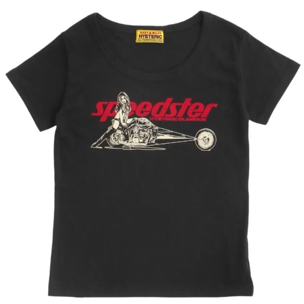 (새상품) 히스테릭 글래머 스피드스터 치비 티셔츠 블랙