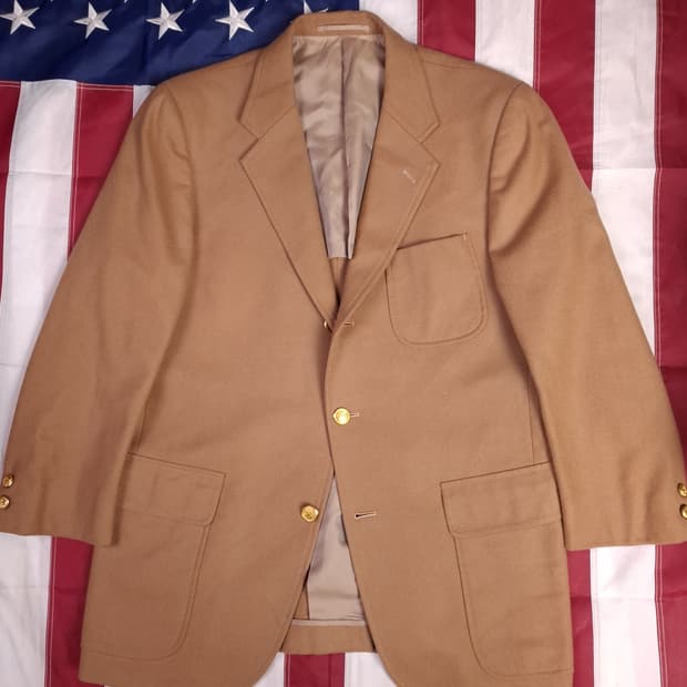 오리지날 새제품급 90's 일본판 제이프레스 울 금장 블레이져