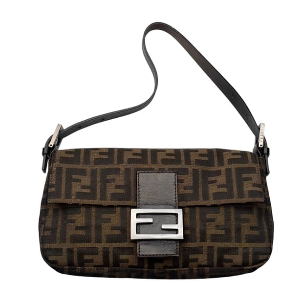 펜디 바게트백 빅FF 주카 브라운