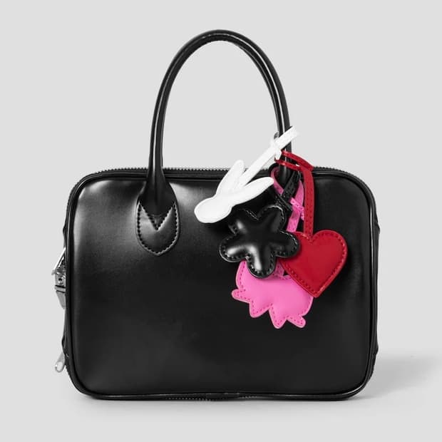 꼼데가르송 걸 26ss 멀티 참 토트백/블랙