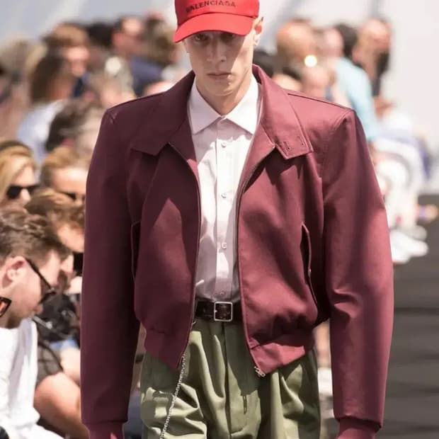 S) 발렌시가아 바라쿠다 자켓 버건디