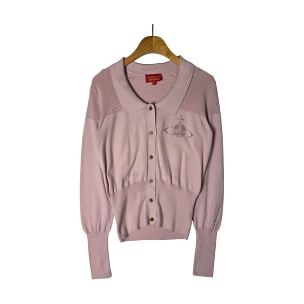 [Vivienne Westwood]비비안웨스트우드 키치 베이비핑크 가디건