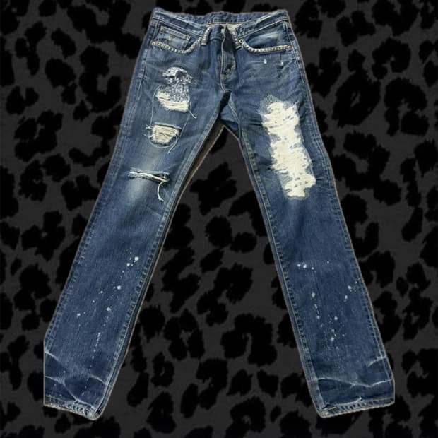 에드윈 스터드 빈티지 데님 팬츠