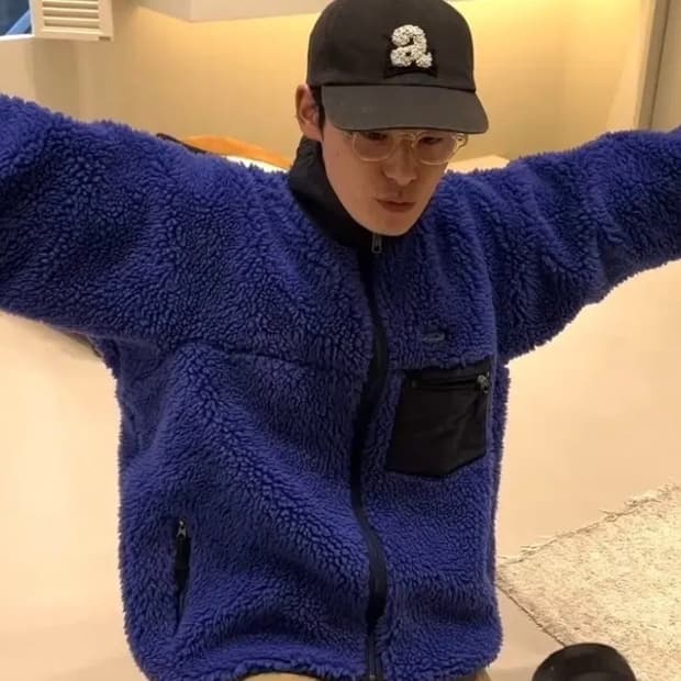 [L] 빈티지 파타고니아 딥파일 딥블루