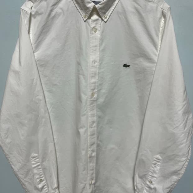 라코스테 옥스포드 셔츠 화이트 긴팔