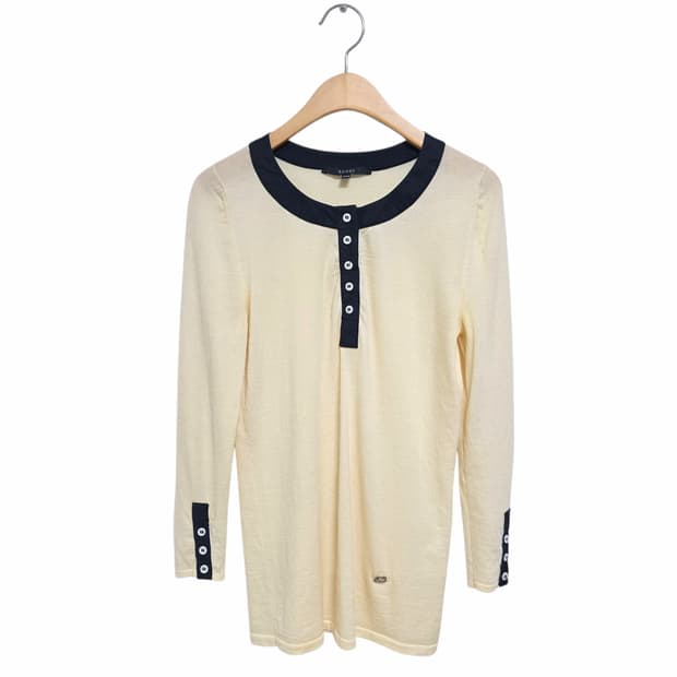 구찌 여성 인터로킹 7부 캐시미어 니트