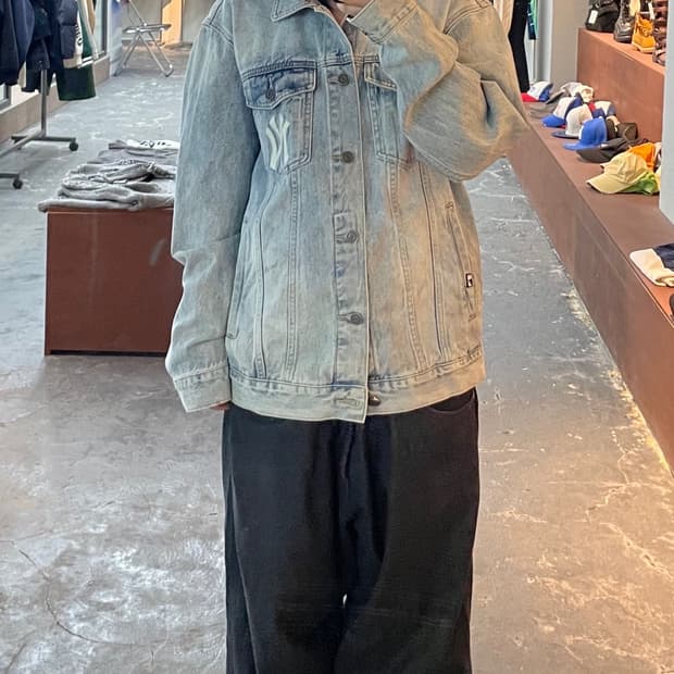 MLB 뉴욕 양키스 빅로고 데님 자켓 H952