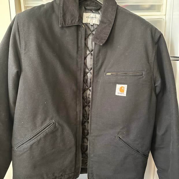 칼하트 wip 디트로이트 자켓 블랙 m