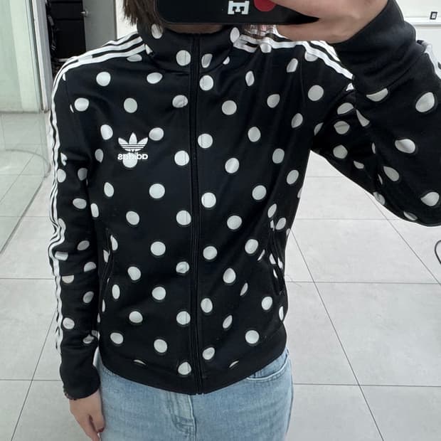 아디다스 땡땡이 도트 져지