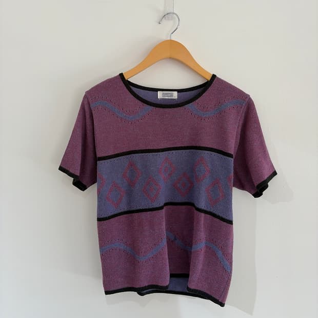 vintage short sleeve knit