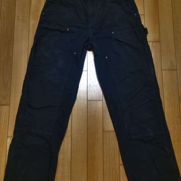 US 칼하트 더블니 워크팬츠 B136(32X30) 블랙