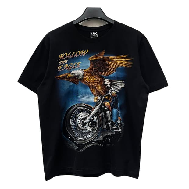 USA 빈티지 이글 바이크 라이더 반팔티 L