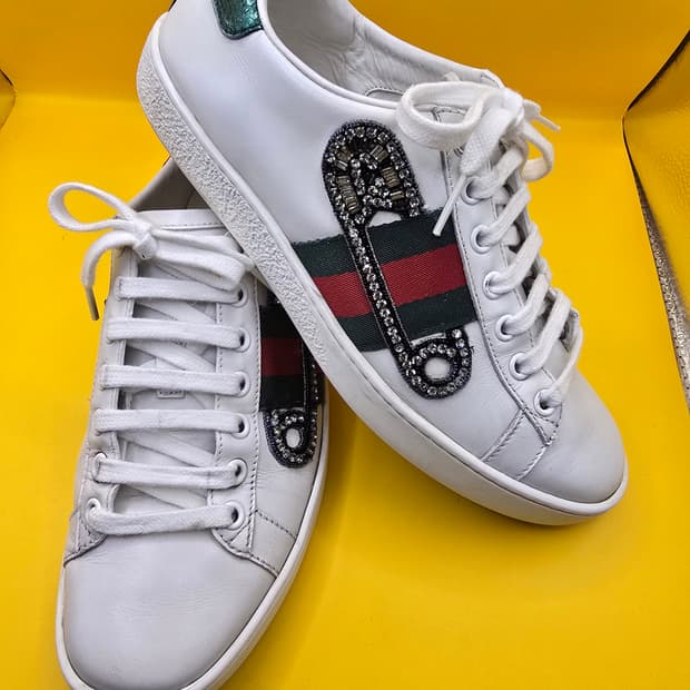 구찌 에이스 옷핀 스니커즈 (230)