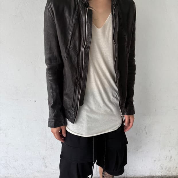 Tempo Homme Lambskin Leather Jacket