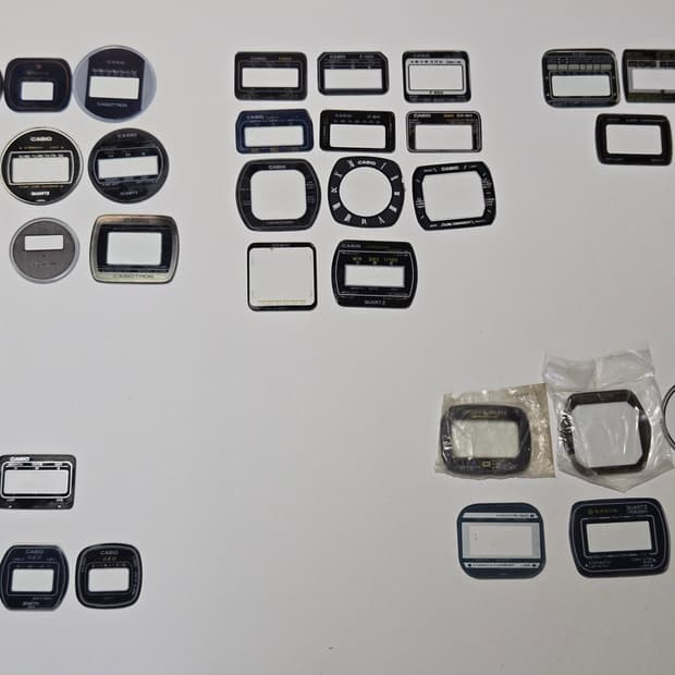 빈티지 카시오,세이코,시티즌 디지탈시계 오리지날 다이얼유리