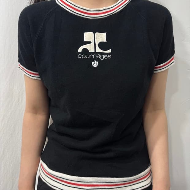 꾸레쥬 courreges 반팔 티셔츠