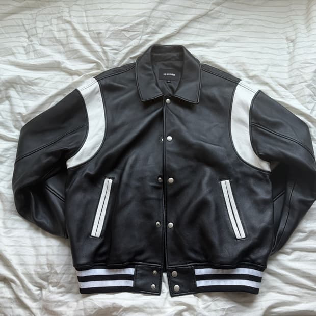 [XL] 스페로네 램스킨 스타디움 숏 자켓