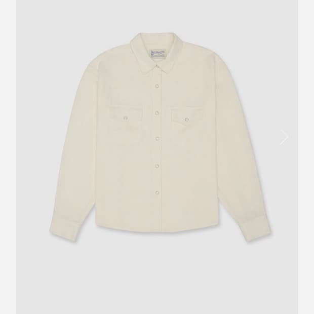 얼바닉30 랜치셔츠 아이보리 새상품